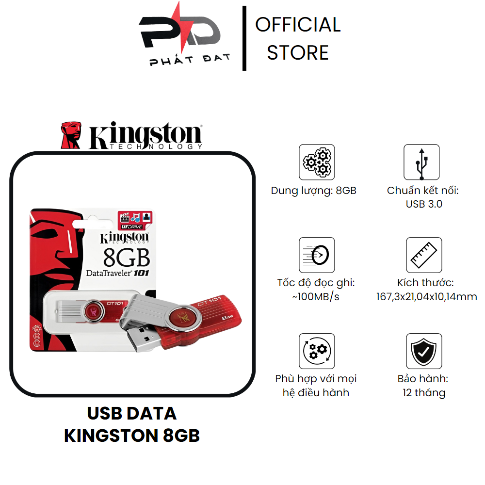 USB 8GB - thông số